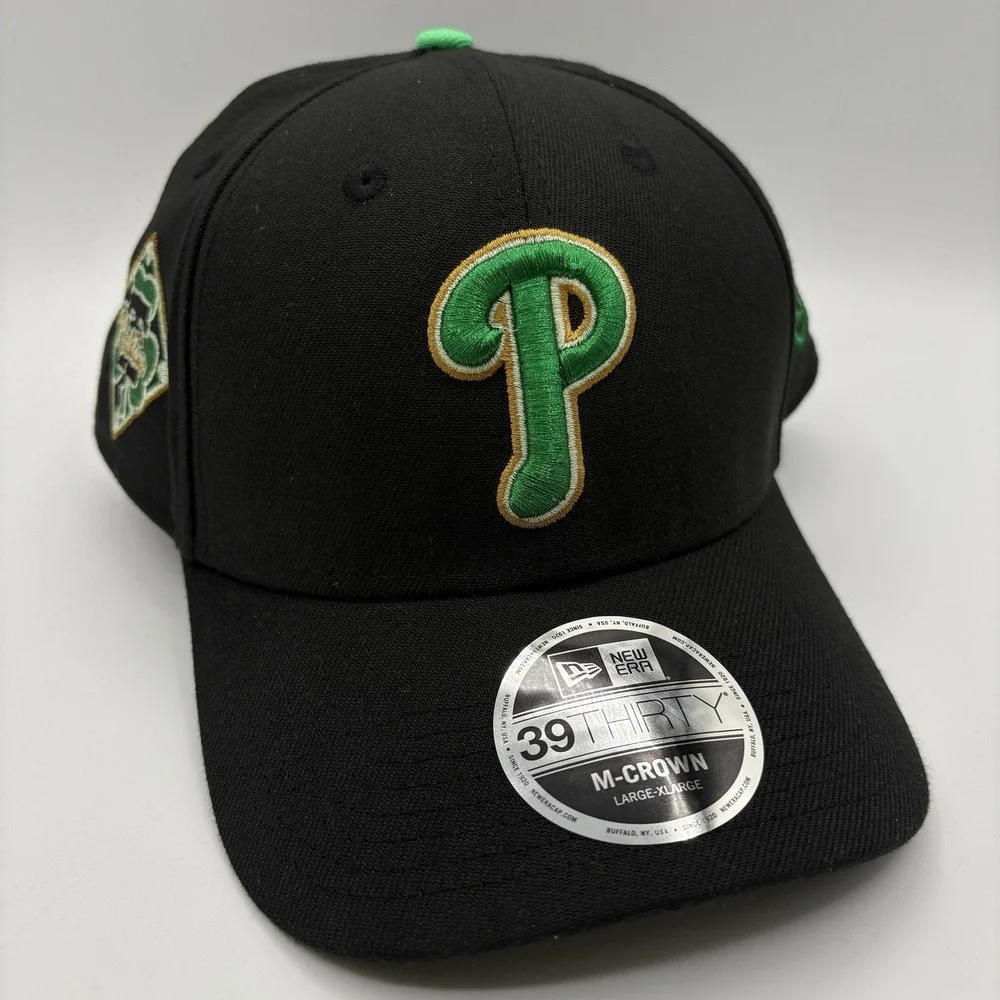 Philadelphia Phillies New Era Hat St Patricks Day 39THIRTY Hat L/XL MLB NEW